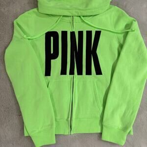 Green Victorias Secret PINK Zip Up
